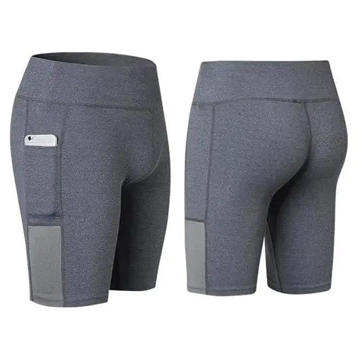 All Seasons Yoga Shorts Stretchable With Phone Pocket Aura Heaven