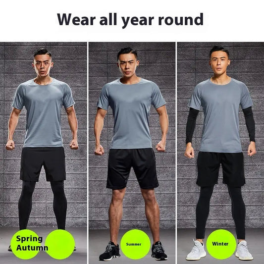 Sports Suit Gym Tights Quick-drying Morning And Night Running Workout Clothes Aura Heaven
