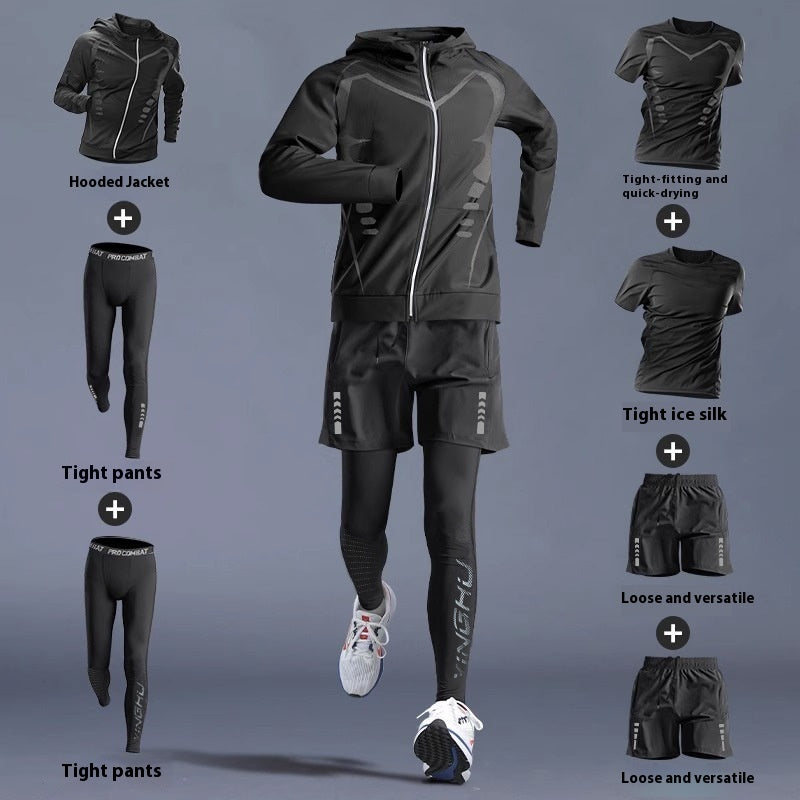 Running Gym Clothes Outdoor Quick-dry Clothes Tight Long Sleeve T-shirt Training Wear Aura Heaven