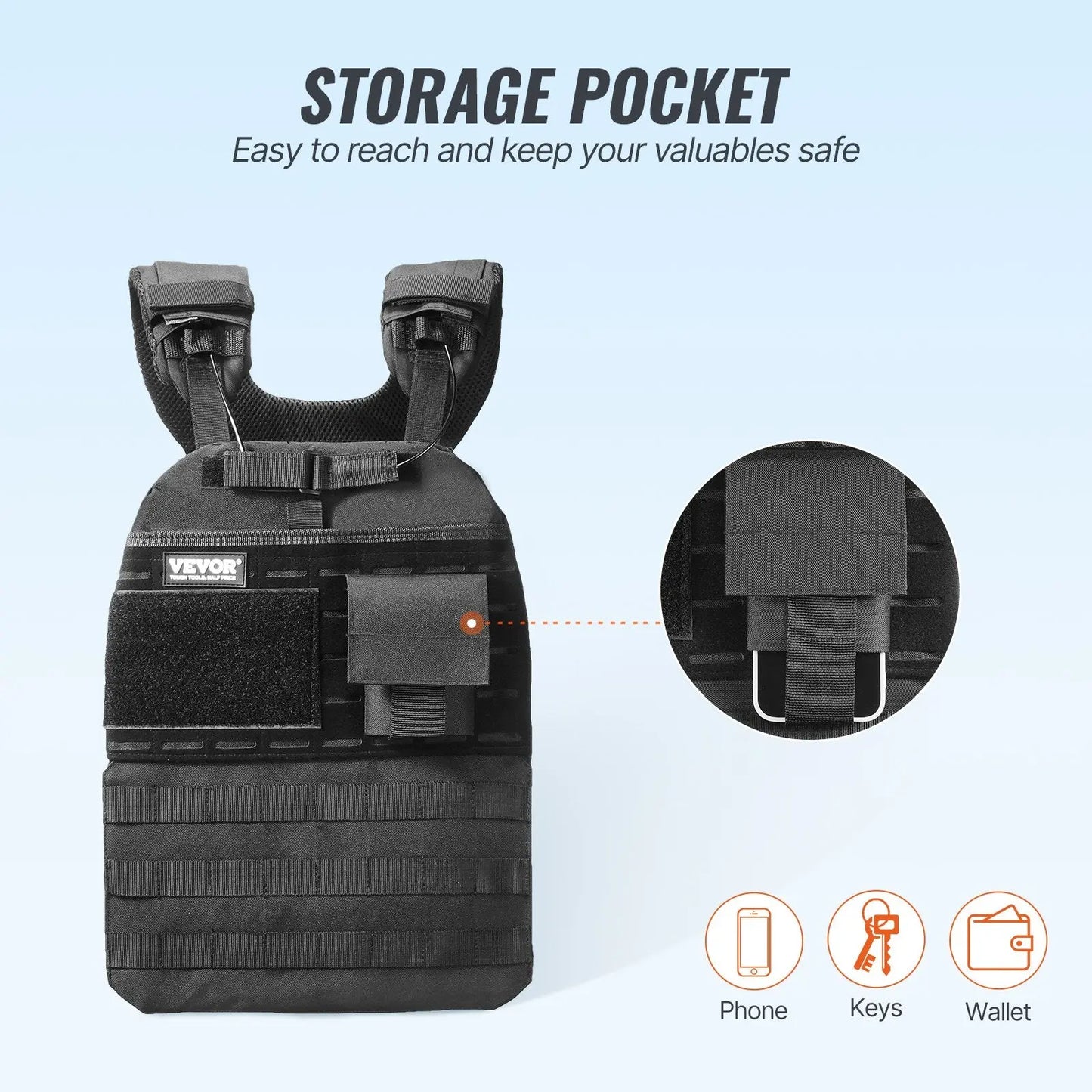 Weighted Vest, 40lb Weight Vest, Adjustable Body Weight Jacket For Men Women Aura Heaven