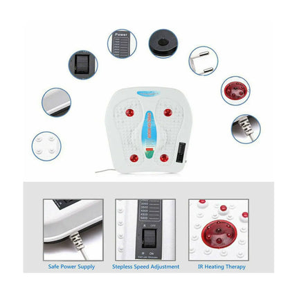 Foot Leg Vibration Blood Circulation Booster Feet Massager With Heated 9 Modes Aura Heaven