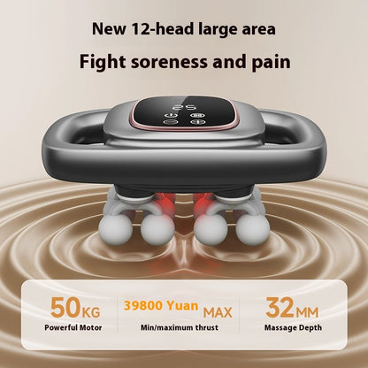 12-Head Massage Gun – side view | Aura Heaven