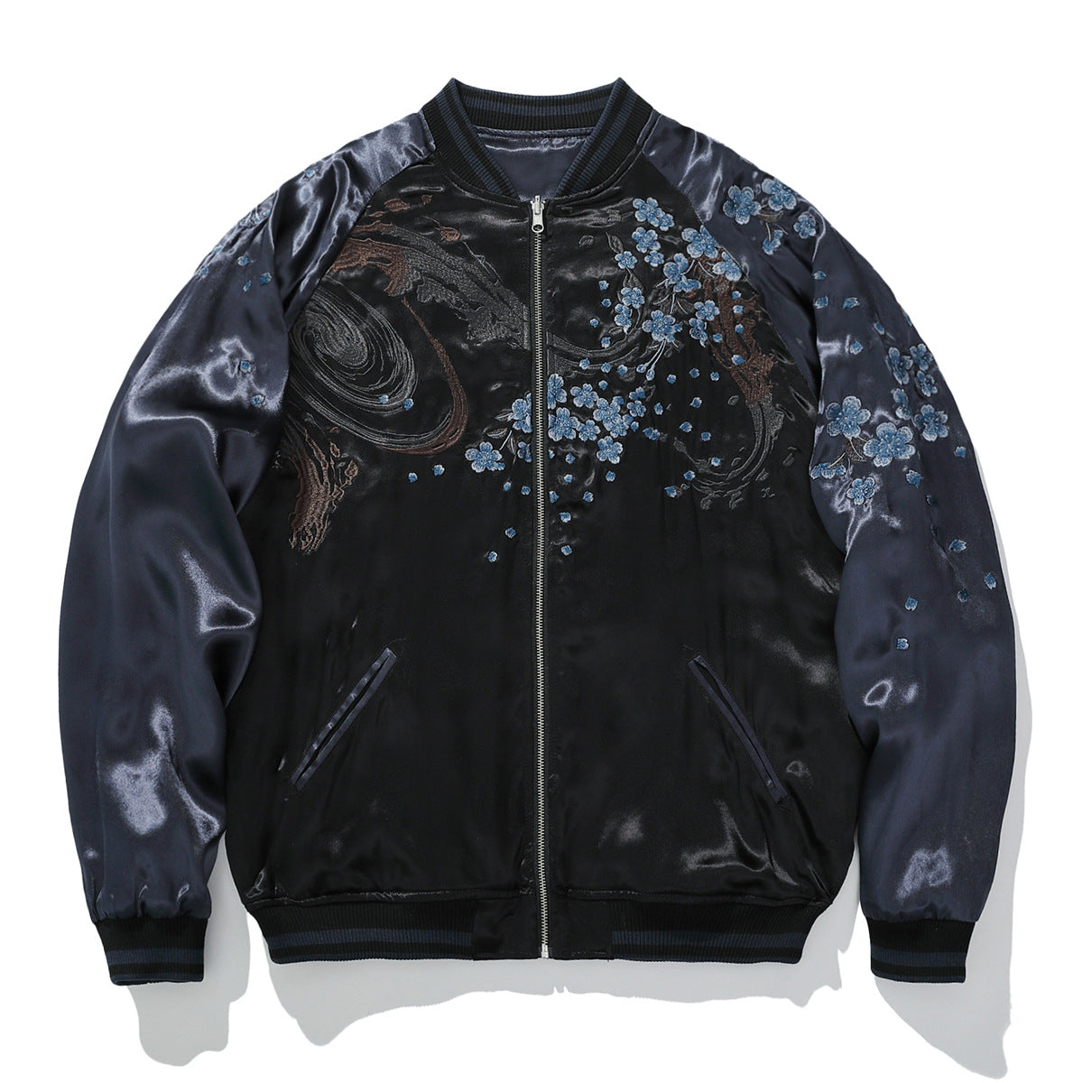 Loose Fit Polyester Embroidered Chinese Style Jacket