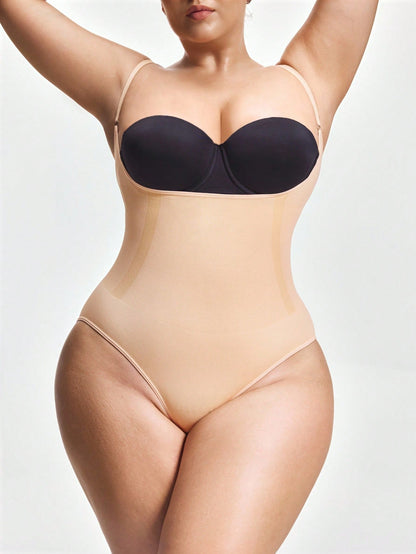 Open Bust Bodysuit & Butt Lifter – back view | Aura Heaven
