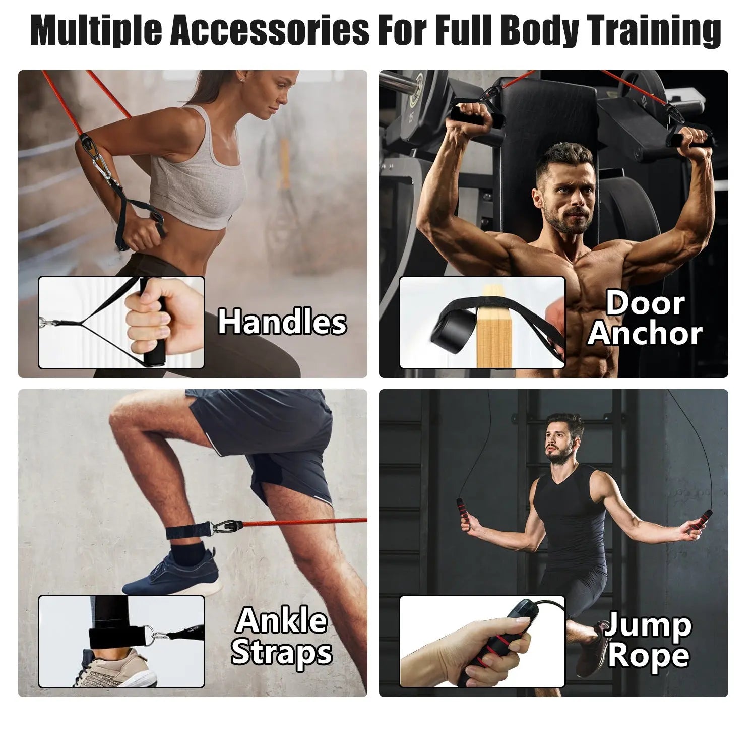 Multifunctional Push Up Board Home Strength Training Equipment With 15 Fitness Accessories Pilates Bar Resistance Band Roller Wheel Full Body Workout Home Gym Equipment Aura Heaven