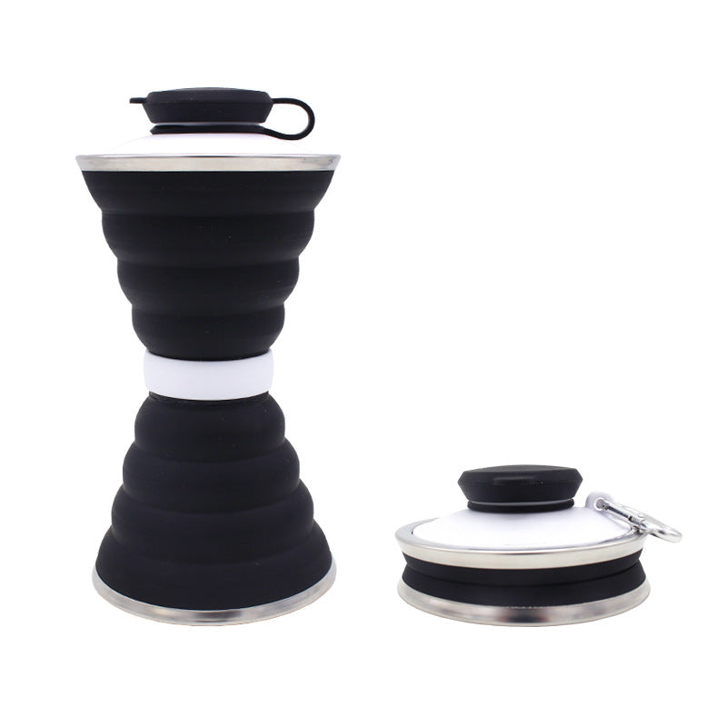 500ml Foldable Silicone Sports Bottle – in use | Aura Heaven