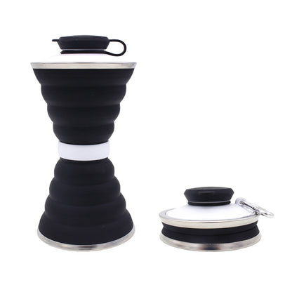 500ml Foldable Silicone Sports Bottle – in use | Aura Heaven
