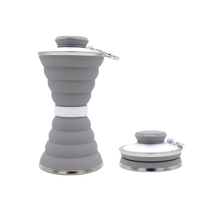 500ml Foldable Silicone Sports Bottle – view 9 | Aura Heaven