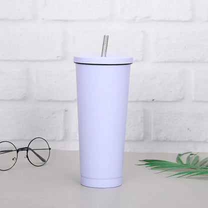 Creative Coffee Cup with Stainless Steel Straw Cup Insulation Cup Aura Heaven