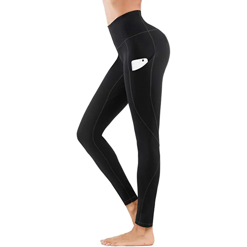 Women Running Fitness Solid Leggings Push Up High Waist Fashion Workout Slim Leggins Aura Heaven