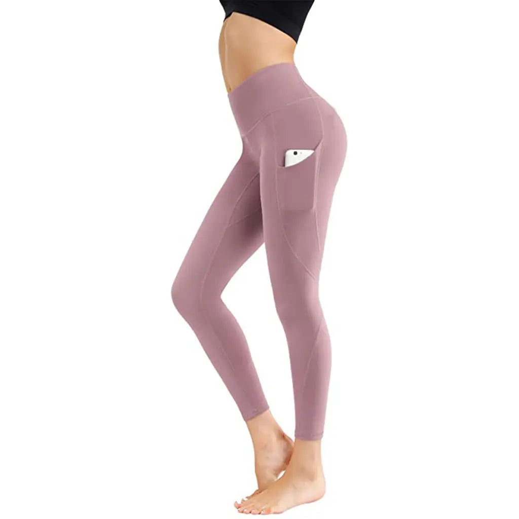 Women Running Fitness Solid Leggings Push Up High Waist Fashion Workout Slim Leggins Aura Heaven