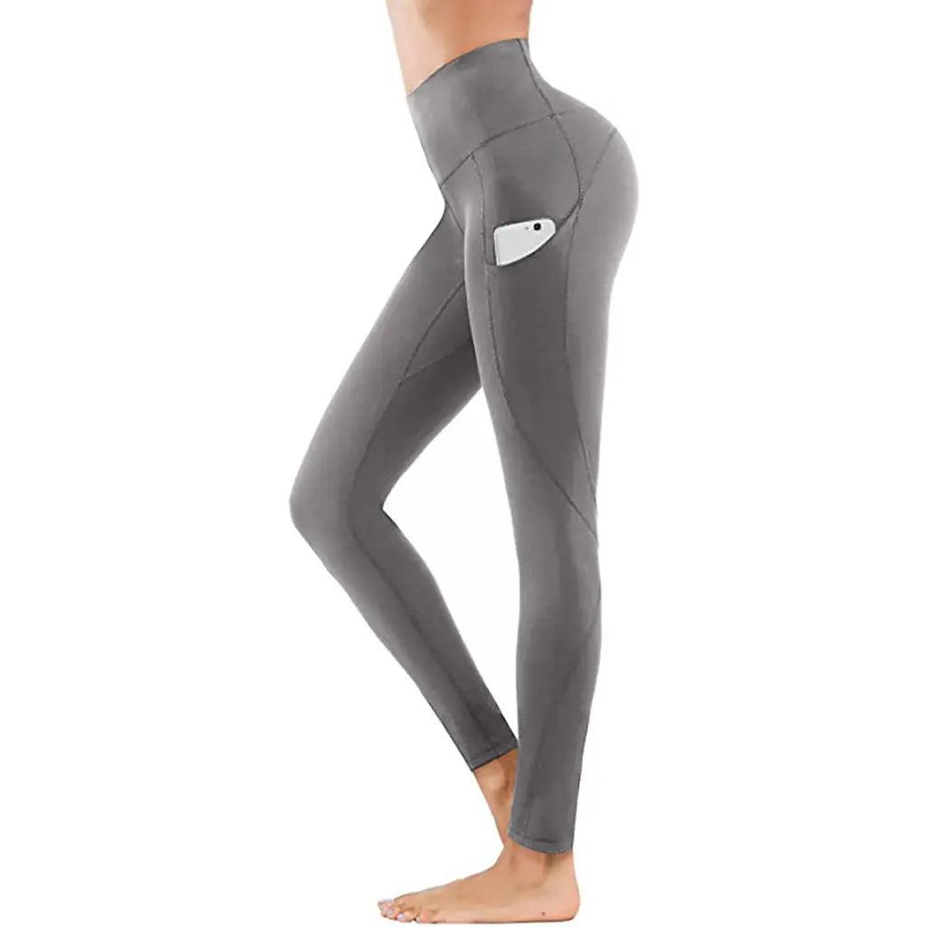 Women Running Fitness Solid Leggings Push Up High Waist Fashion Workout Slim Leggins Aura Heaven