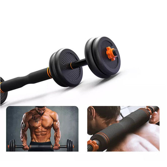 Men's Fitness Equipment Rubberized Dumbbell Household Kettlebell Removable Barbell Aura Heaven