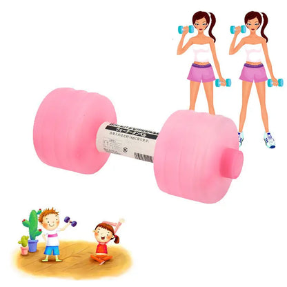 Body Building Water Dumbbell Weight Dumbbells Slimming Fitness Gym Equipment Yoga for Training Sport Plastic Bottle Exercise Aura Heaven