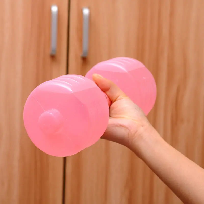 Body Building Water Dumbbell Weight Dumbbells Slimming Fitness Gym Equipment Yoga for Training Sport Plastic Bottle Exercise Aura Heaven
