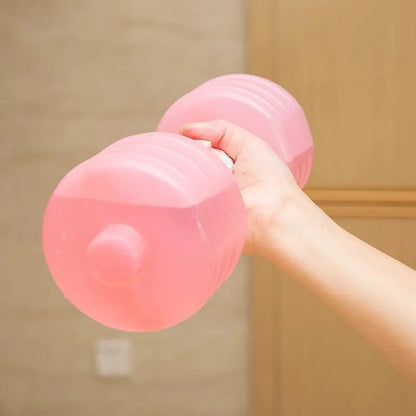 Body Building Water Dumbbell Weight Dumbbells Slimming Fitness Gym Equipment Yoga for Training Sport Plastic Bottle Exercise Aura Heaven