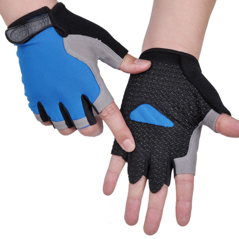 Cycling Half-Finger Gloves – close-up | Aura Heaven