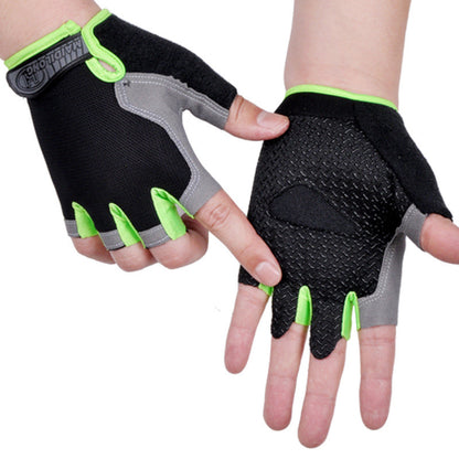 Cycling Half-Finger Gloves – back view | Aura Heaven