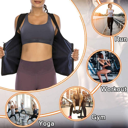 Women's Sauna Sweat Suit – back view | Aura Heaven