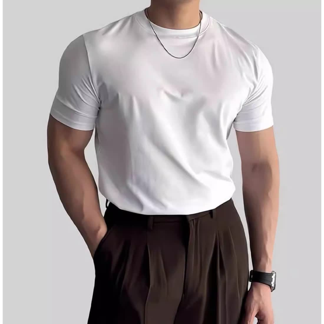 Sports Fitness Clothes Closed Short-sleeved