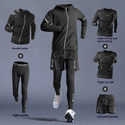 Running Gym Clothes Outdoor Quick-dry Clothes Tight Long Sleeve T-shirt Training Wear Aura Heaven