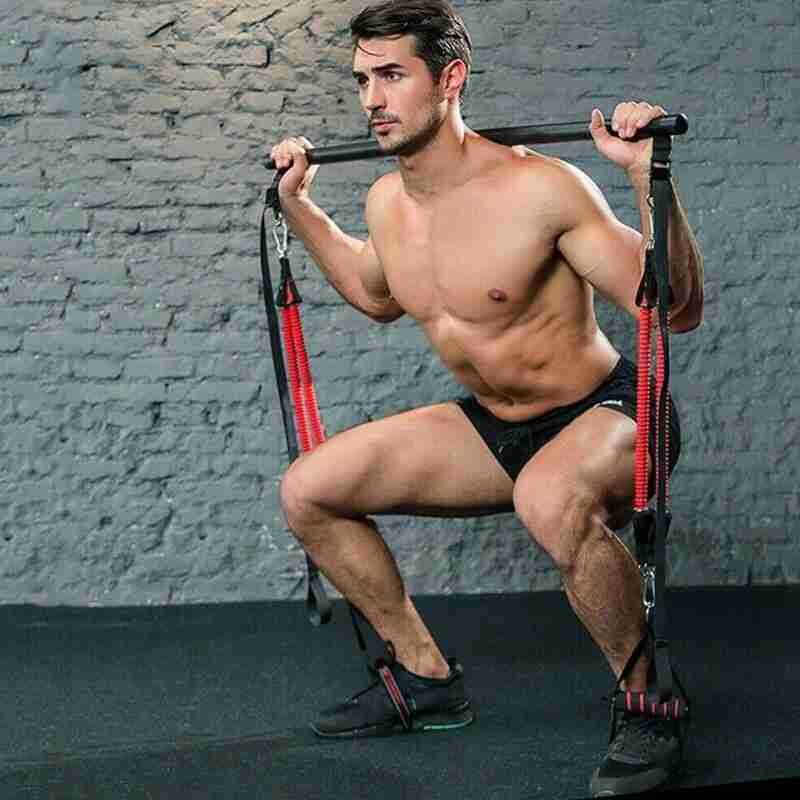 Pilates Bar Kit With Resistance Bands Portable Home Gym Workout Equipment Perfect Stretched Fusion Exercise Bar And Bands Aura Heaven