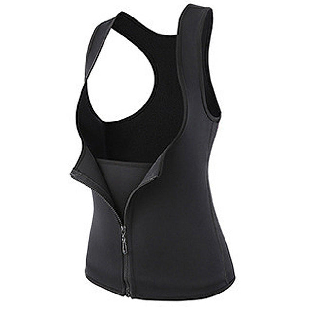 Fitness Sweat Shaping Vest – side view | Aura Heaven