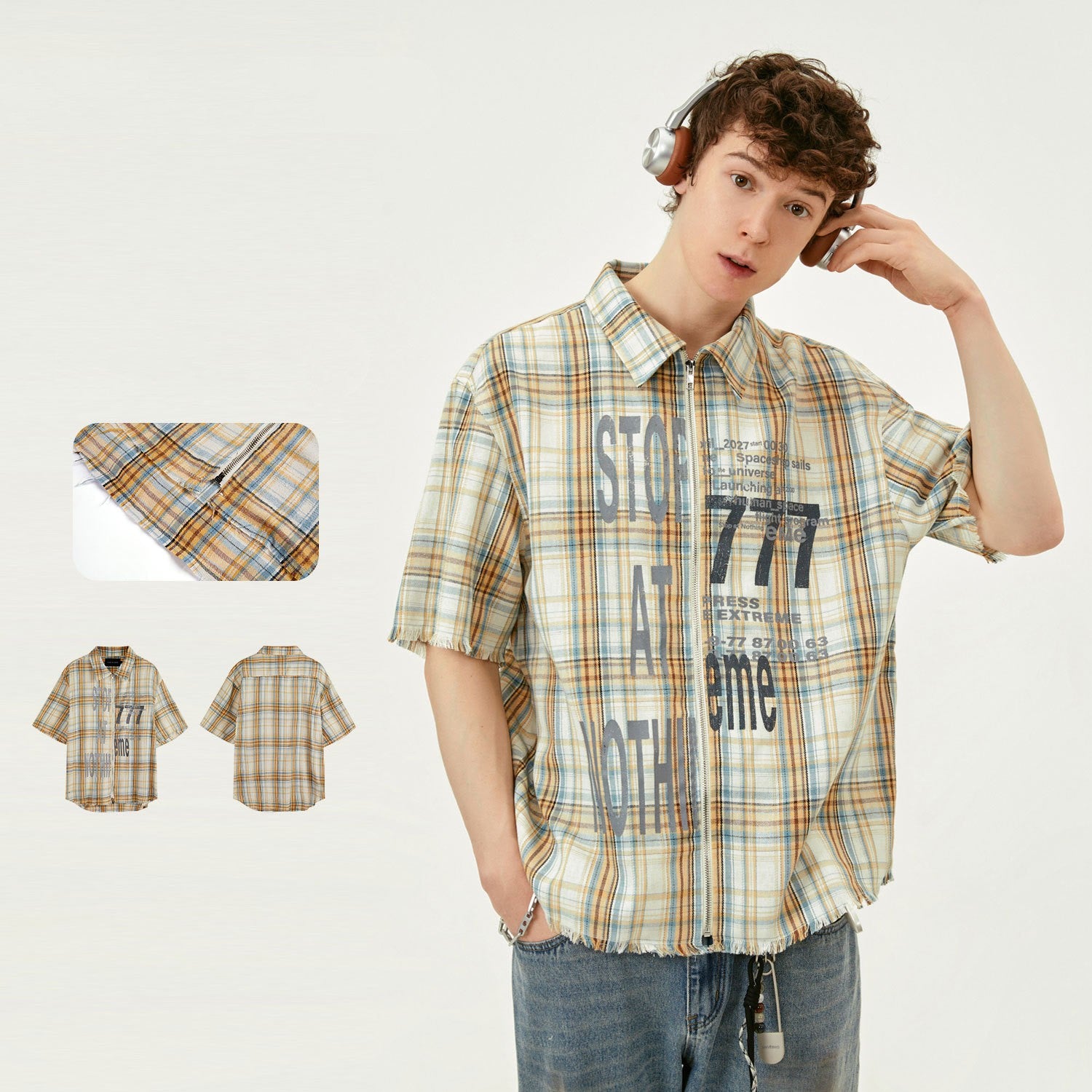 Short Sleeve Plaid Shirt