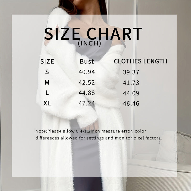 Slouchy Open Front Duster Coat, Fuzzy Cozy Layer