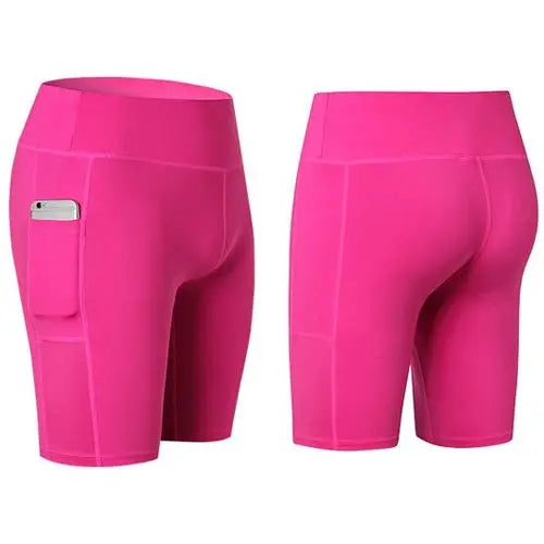 All Seasons Yoga Shorts Stretchable With Phone Pocket Aura Heaven