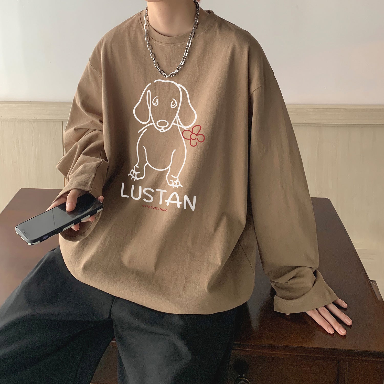 Printed Long Sleeve T-shirt