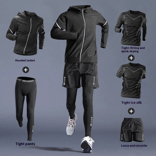 Running Gym Clothes Outdoor Quick-dry Clothes Tight Long Sleeve T-shirt Training Wear Aura Heaven