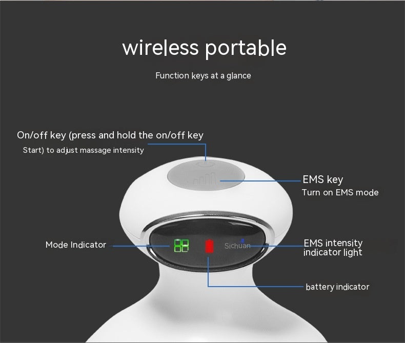 Electric Head Massager – side view | Aura Heaven