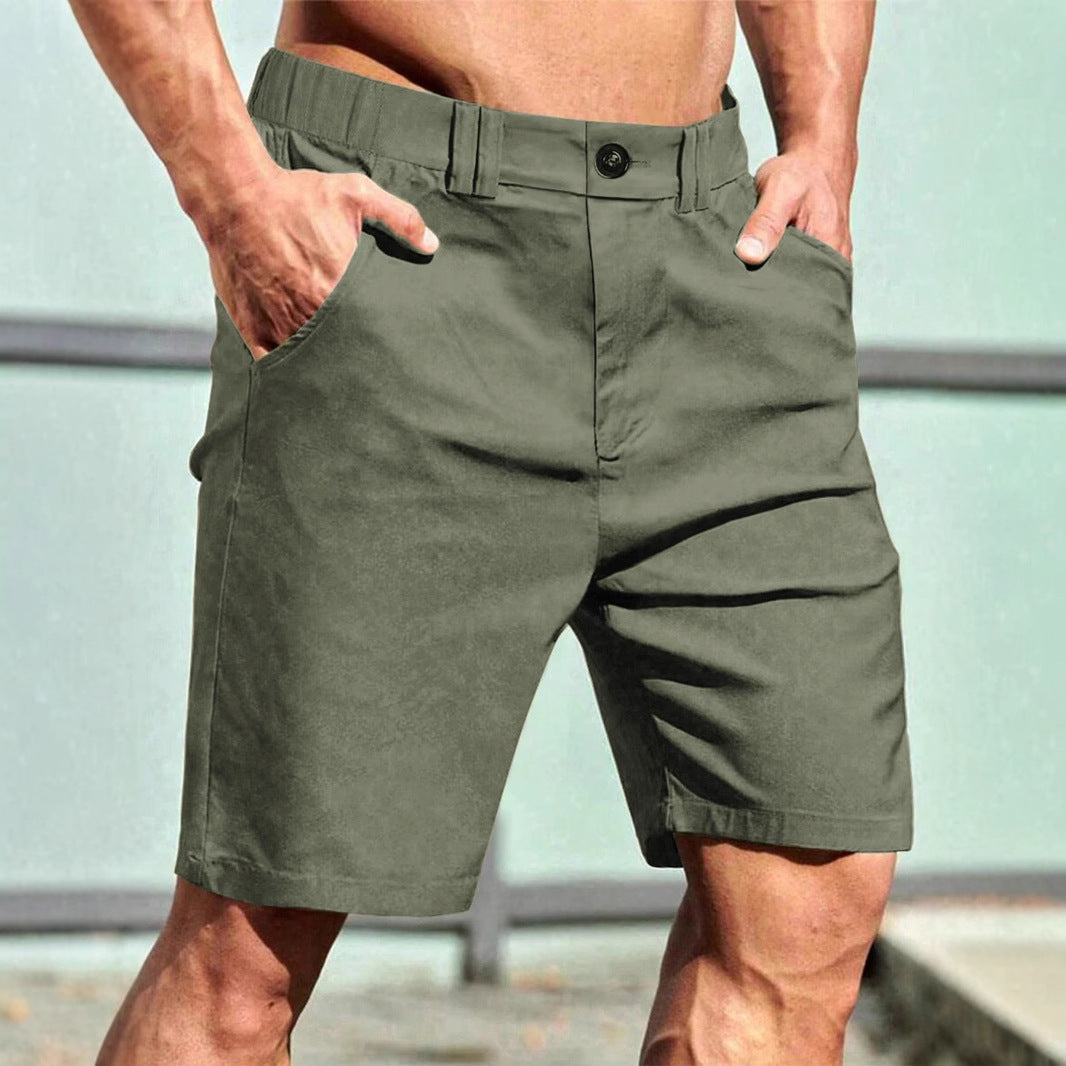 British Style Suit Work Casual Straight Shorts