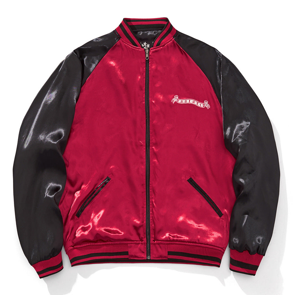 Loose Fit Polyester Embroidered Chinese Style Jacket