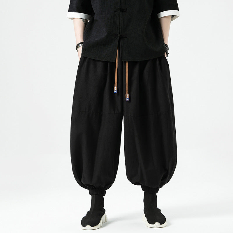 Loose-fit Harem-style Mens Casual Pants