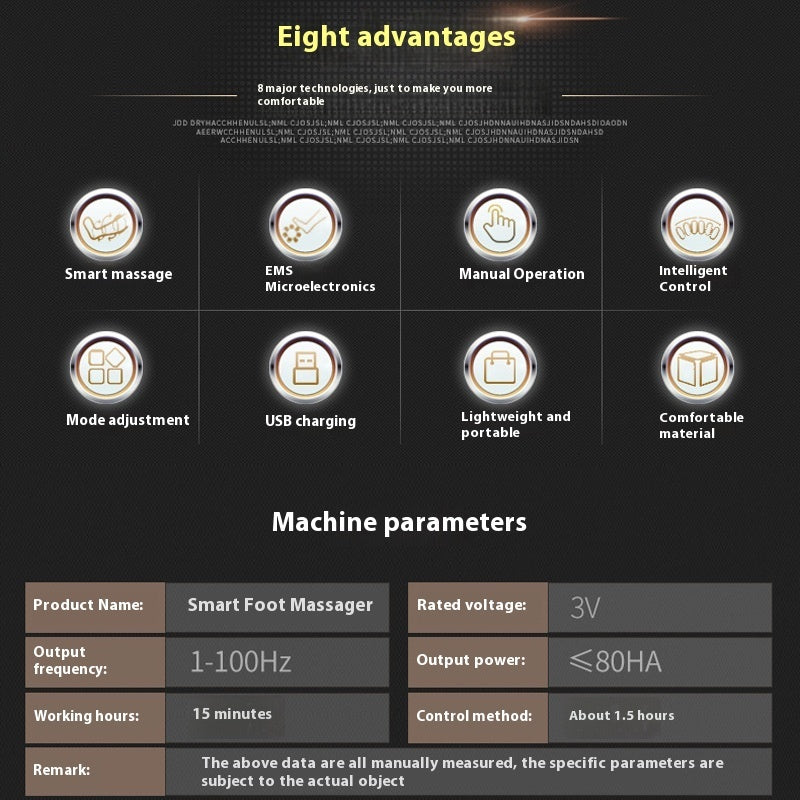 Pulse Micro-current Intelligent Remote Control Foot Massage Cushions Aura Heaven