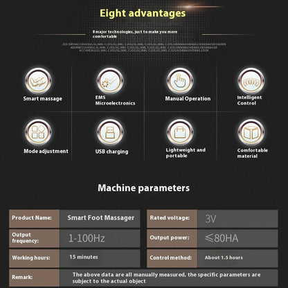 Pulse Micro-current Intelligent Remote Control Foot Massage Cushions Aura Heaven