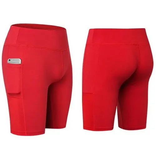 All Seasons Yoga Shorts Stretchable With Phone Pocket Aura Heaven