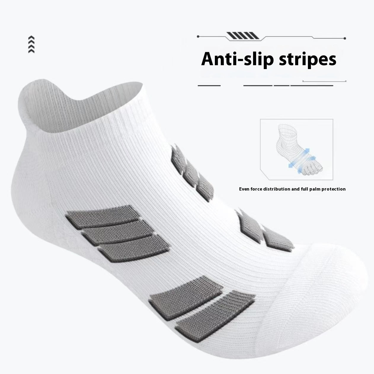 Men's Anti-Sweat Running Socks – side view | Aura Heaven