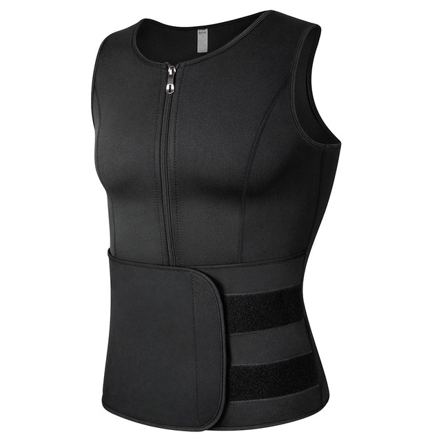 Men's Sauna Sweat Vest – close-up | Aura Heaven