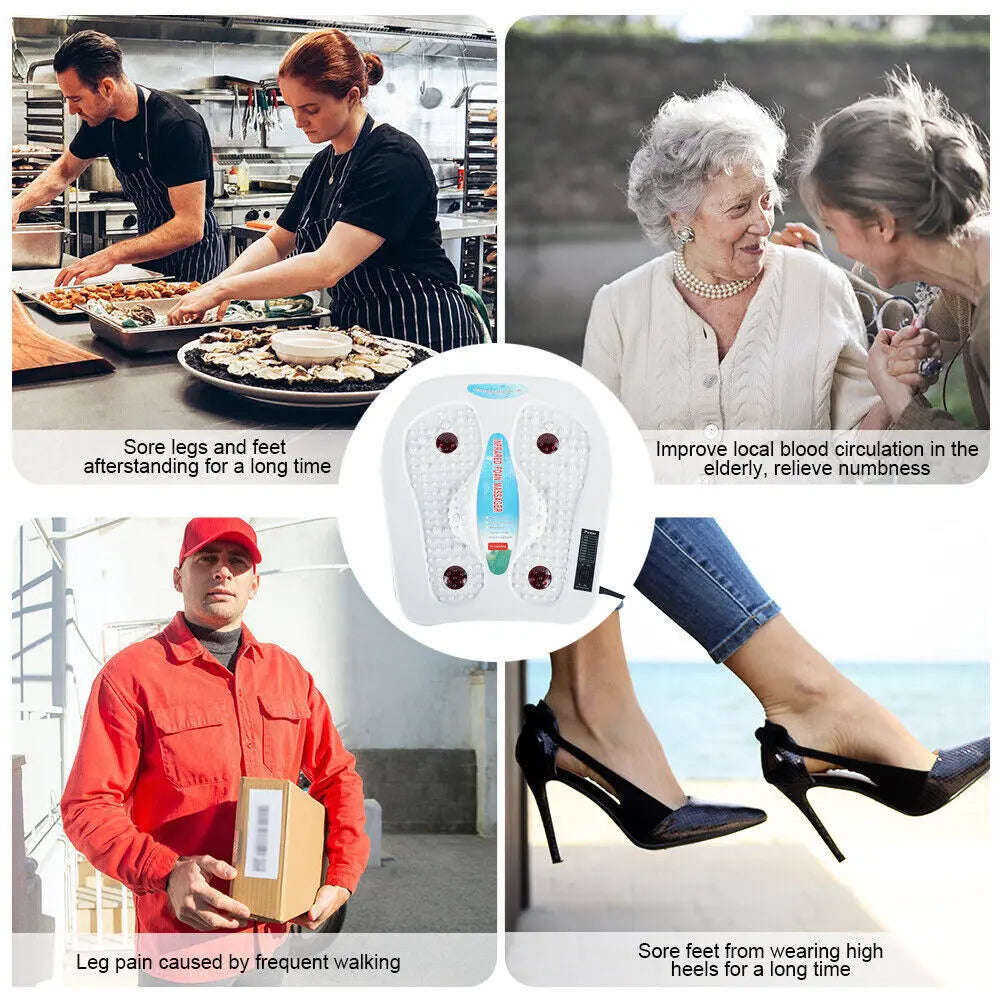 Foot Leg Vibration Blood Circulation Booster Feet Massager With Heated 9 Modes Aura Heaven
