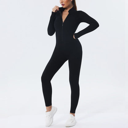Zipper Thread Yoga Bodysuit Seamless Yoga Clothes Aura Heaven