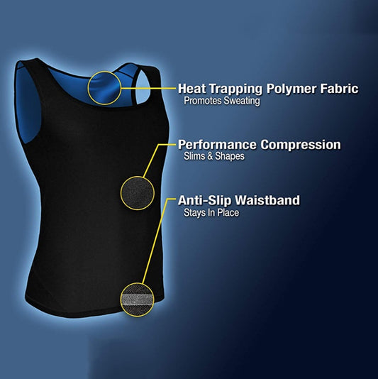 Fat Burning Sweat Vest – detail view | Aura Heaven