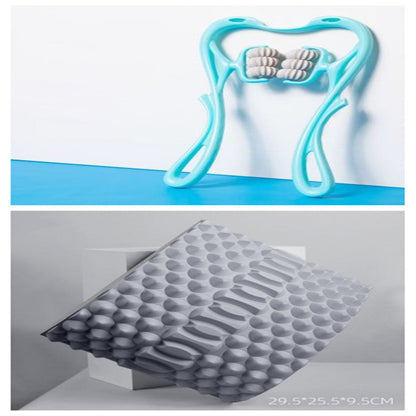 Multifunctional Manual Six-wheel Neck Massager Massage Relieve Roller Massage Tool AliExpress