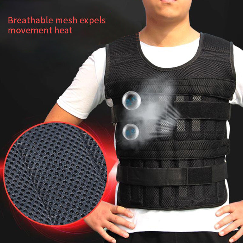 Running Weight Vest – back view | Aura Heaven