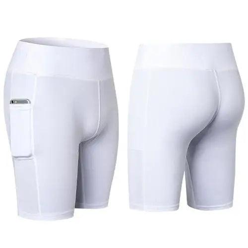 All Seasons Yoga Shorts Stretchable With Phone Pocket Aura Heaven