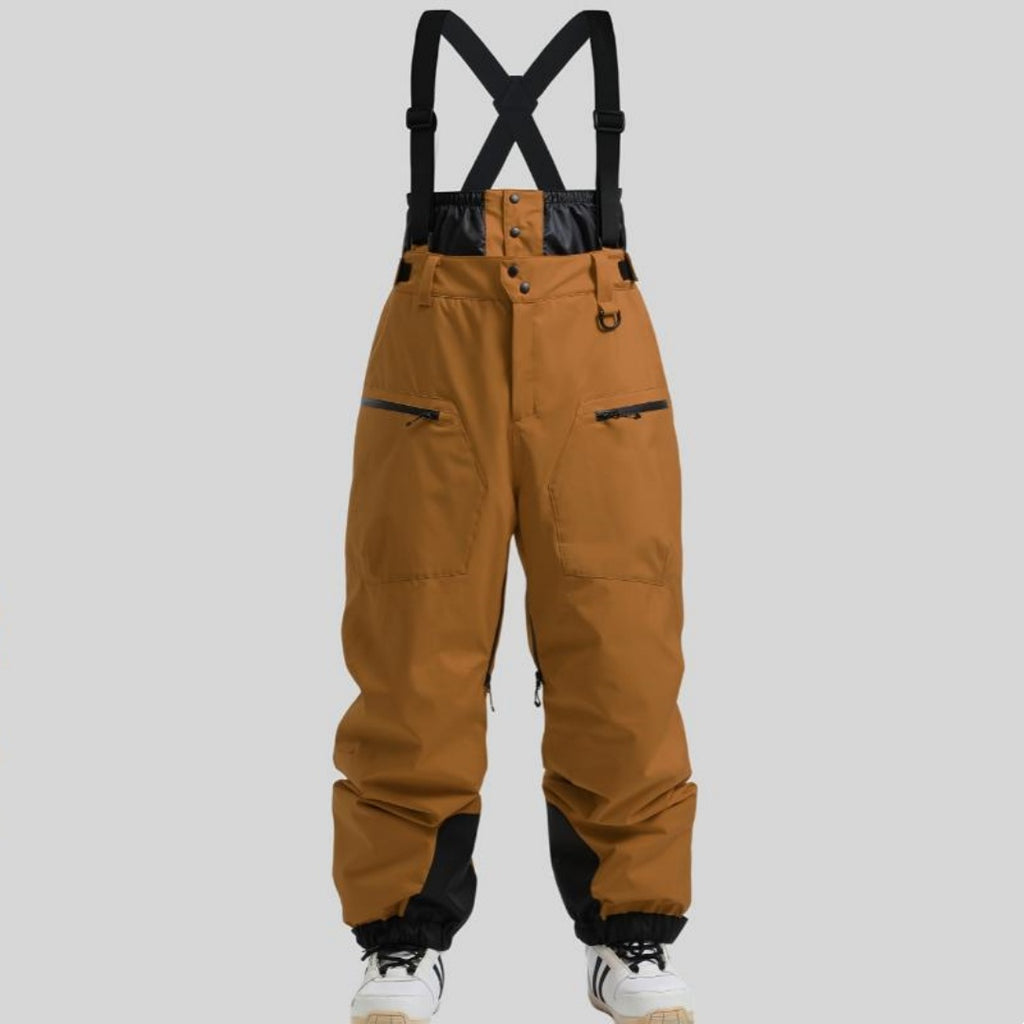 Strap Thickened Waterproof Ski Pants Men