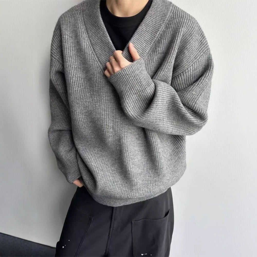 Layered Look With A Relaxed Knit Cardigan