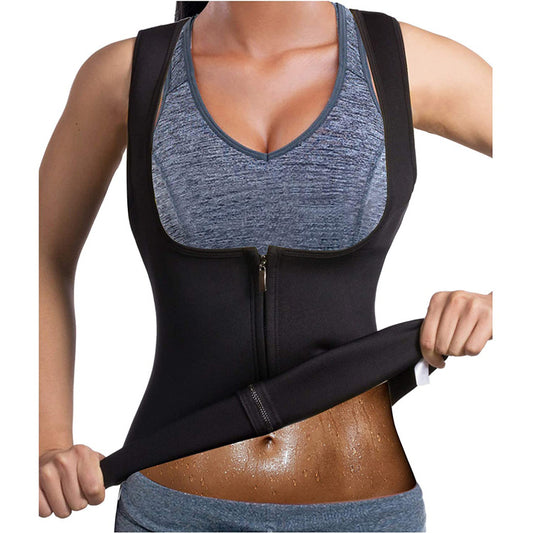 Fitness Sweat Shaping Vest – front view | Aura Heaven